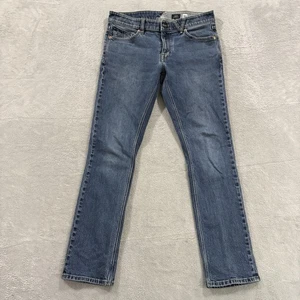 Volcom Vorta Jeans Men 33 Blue Slim Straight Denim Casual - Picture 1 of 11