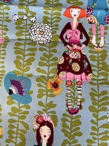 Alexander Henry Rivoli Girl Fabric One Yard 2011 - Picture 1 of 9