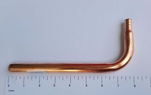 10 PIECES LEAD FREE COPPER STUB OUT ELBOW FOR 1/2" PEX TUBING 3 1/2" X 8"