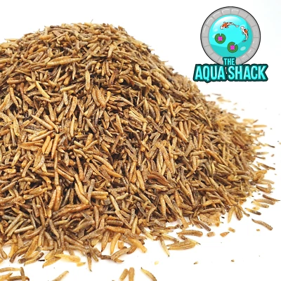 THE AQUA SHACK Natural Dried Calci Worms Black Soldier Fly Larvae | Wild Birds Hedgehog Food