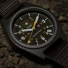 34MM Black General Purpose Quartz Field Watch with Date Marathon WW1940015