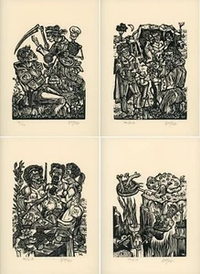 WOLF, Remo. Quattro xilografie originali - Foto 1 di 5