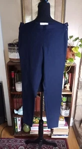 Banana Republic Sloan Fit Crop Pants,Side Zip, Ankle Zip, Women's 0, Navy Blue  - Picture 1 of 10