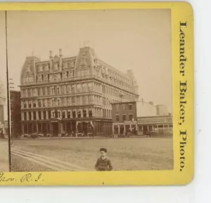 Butler Exchange Providence Rhode Island RI Leander Baker Stereoansicht um 1875 - Bild 1 von 3