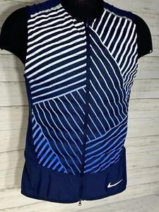 Nike Aeroloft Flash Zip Running DOWN Vest Blue MEDIUM Men 859208-429 Jacket Run - Picture 1 of 22