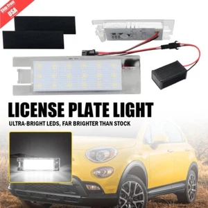 2X LED License Plate Light For Jeep Grand Cherokee FIAT 500 Dodge Viper Maserati - Picture 1 of 10