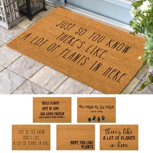 Plants Doormat Plants Lover Door Mat Plants Welcome Mat Funny Doormat Plant Gift - Picture 1 of 39