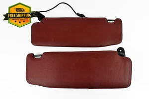 2002-2006 Maserati Spyder Red Left & Right Sun Visor Shade Set Pair Assembly OEM - Picture 1 of 5