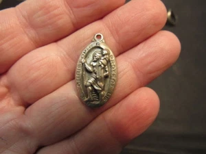 Sterling Silver Saint Christopher Medal - Picture 1 of 9