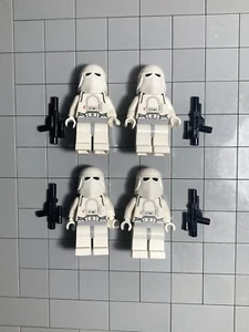 LEGO Star Wars Snow Trooper Minifigures Lot of 4 E1 2 - Picture 1 of 2