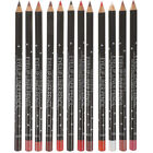  12 Pcs Women Lip Pencil Black Makeup Liner Cold Brew Lipstick