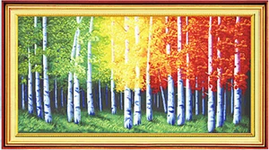 "Colorida temporada"" 11CT kits de punto de cruz -178cm*97cm - Imagen 1 de 1