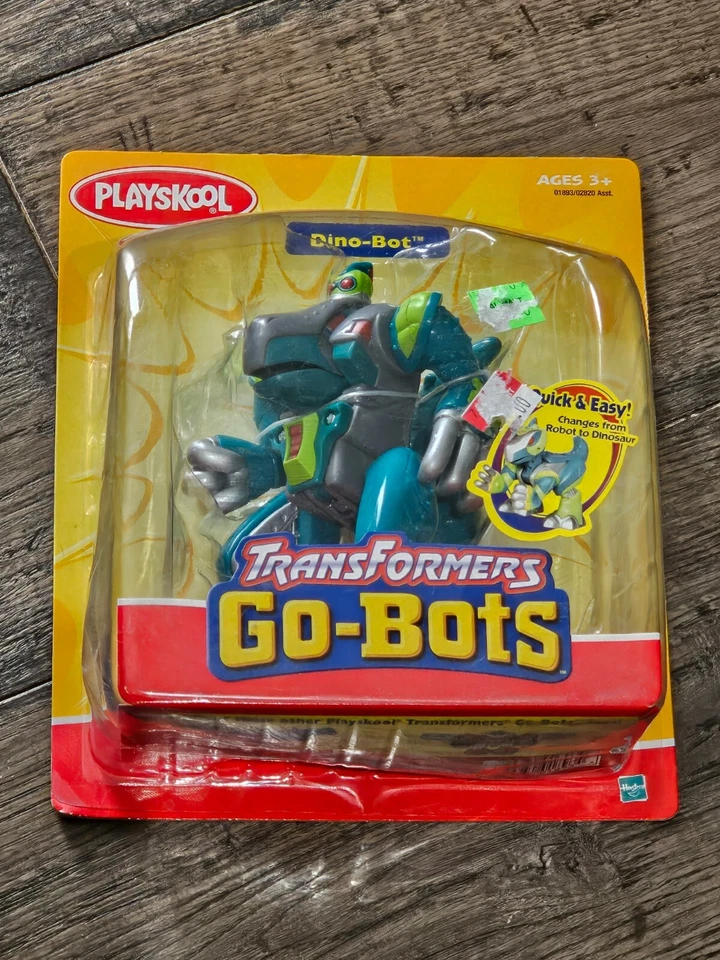 Transformers - Dino-Bot - Go-Bots - Playskool - 2002 - Nuevo en tarjeta sellada Foto 1 de 2