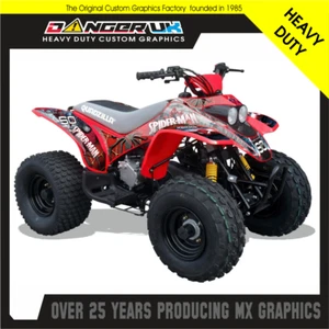 QUADZILLA RAM R100 QUAD GRAPHICS KIT DECALS STICKERS CUSTOM NAME NUMBER - Picture 1 of 2