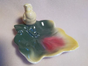 Royal Copley Small Trinket Dish Song Bird On A Leaf No Chips Elegant - Picture 1 of 19