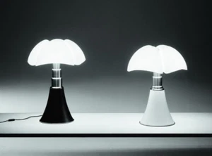 Martinelli Luce Pipistrello Ø 55 Lampada da tavolo - design Gae Aulenti 1965 - Foto 1 di 9