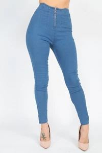 High Waist Denim Jeans - Picture 1 of 33