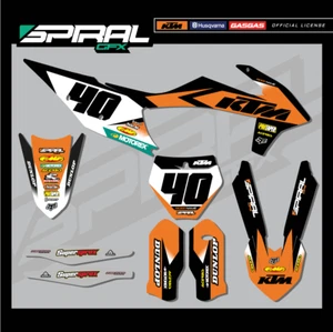 Custom MX Grafik Kit KTM SX SXF 125 250 350 450 modifiziert 2020 2021 - Bild 1 von 5