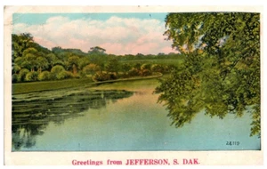 Grüße aus Jefferson South Dakota Postkarte P-46 - Bild 1 von 2