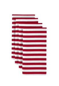 American Red Stripes Napkins 1 Dozen  - Picture 1 of 1