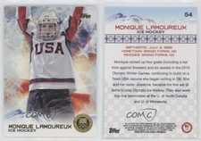 2014 Topps US Olympic & Paralympic Team and Hopefuls Gold Monique Lamoureux #54