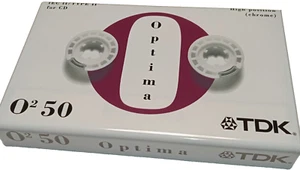 ★TDK OPTIMA O2 50 HIGH POSITION CHROME MUSICASSETTA TAPE RECORDER★ - Foto 1 di 2