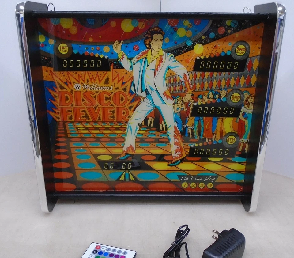 Williams Disco Fever Pinball Head LED Display light box - Image 1 of 4