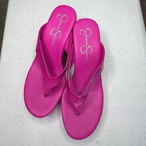 Jessica Simpson, sandali con plateau rosa caldo taglia 8,5 M #67 - Foto 1 di 11