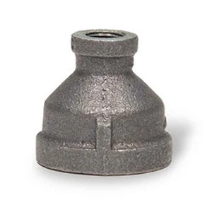 Acoplador reductor de hierro maleable negro de 1/2"" a 3/8"" npt - Imagen 1 de 1