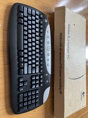Logitech Cordless Desktop SE Black Keyboard with mouse Y-RK49 - Image 1 of 4