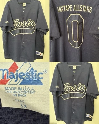 РЕДКАЯ винтажная рэп-футболка Justo Mixtape All-Stars Jersey NYC Mix Tape 50 центов - Изображение 1 из 4