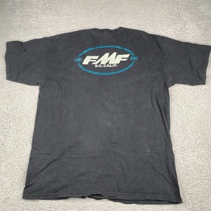 FMF Racing T-Shirt Mens XL Black Short Sleeve Cotton Motocross - Picture 1 of 10