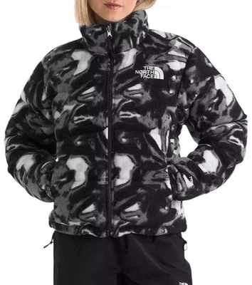 Chaqueta polar The North Face 2000 Polar Nuptse para mujer negra/blanca mármol nueva con etiquetas XS Foto 1 de 4