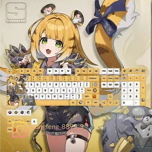 Zenless Zone Zero Ukinami Yuzuha PBT Keycap 119 Keys Cherry MX Gift For Keypads - Picture 1 of 9