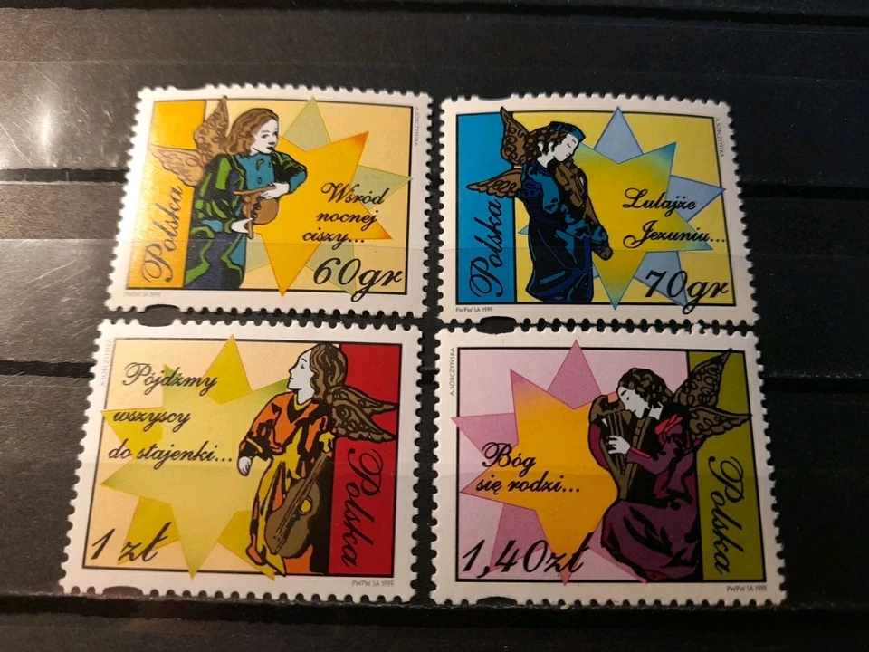 Polonia 🇵🇱 Estampillas 1999 villancicos. Juego completo.MNH  Foto 1 de 1