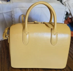 Borsa vintage Radley London. Giallo/senape. Borsa. Raro. 2015. Clerkenwell - Foto 1 di 8