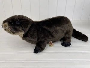 Folkmanis River Otter Hand Puppet Plush Stuffed Animal Brown Realistic - Picture 1 of 7