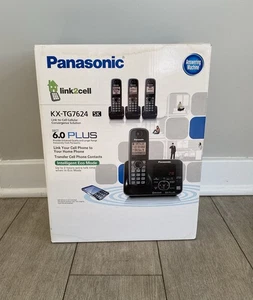 Panasonic KX-TG7624 Link-to-cell DECT 6.0 PLUS Phone System w/ Bluetooth - Picture 1 of 13