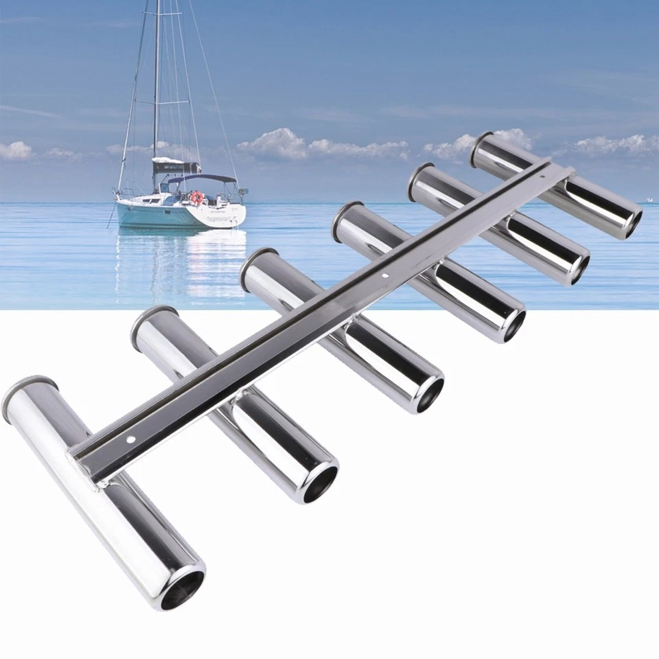 Soportes De Pared Para Cañas De Pescar - 2 Pares, Agarre De Espuma EVA, Capacidad Para 6 Cañas, Ideal Para Barco, Garaje O Taller