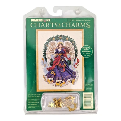 Kit de punto de cruz gráficos y dijes de melodía de Navidad Dimensions 8513 *Faltan 2 Foto 1 de 4