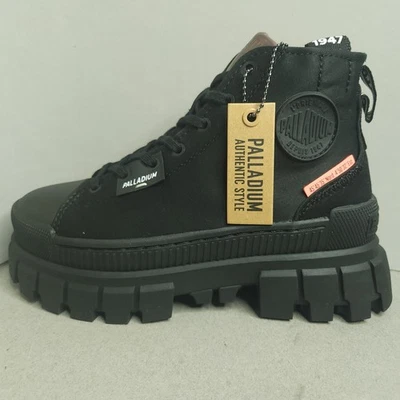 Palladium Womens Boots 6 Black Platform Combat Boots Chunky Sole Revolt Hi TX - Image 1 of 4