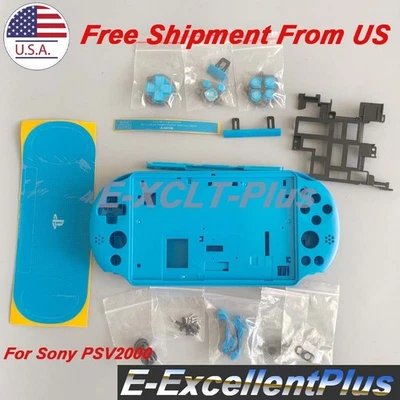 Replace Full Housing Shell Case Cover Button Kit For Sony PS Vita 2000 PSV2000 - Image 1 of 4