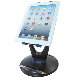 All-in Universal Tablet Station  - Black Desktop Stand 360 Degree Rotation iPad - Picture 1 of 1