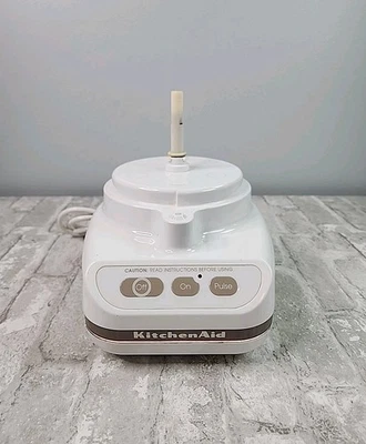 KitchenAid Food Processor KFP600 White Base Only Tested *Missing Non Slip Read* - Image 1 of 4
