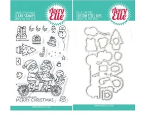 NEU - Avery Elle Clear Stamp & Die Combo ~ Mr. & Mrs. Claus ~ ST/D-21-30 - Bild 1 von 4