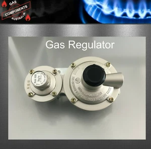 LPG TWIN STAGE CARAVAN GAS REGULATOR CARAVAN RV MOTORHOME OR HOUSE 250MJ - Picture 1 of 8