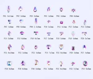 100 pcs Glass Small Crystal AB Rhinestone Flatback Nail Art  - Picture 1 of 36