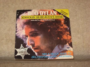 BOB DYLAN knockin on heavens door 7" VERSIONE REGGAE rare Italian import - Foto 1 di 3