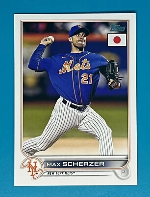 2022 Topps Japan Edition - #182 Max Scherzer - Image 1 of 2