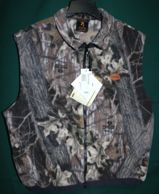NEW w/TAG men's Browning size XL / TG hunting TF-300 fleece vest Teflon Fab.Prot - Image 1 of 4